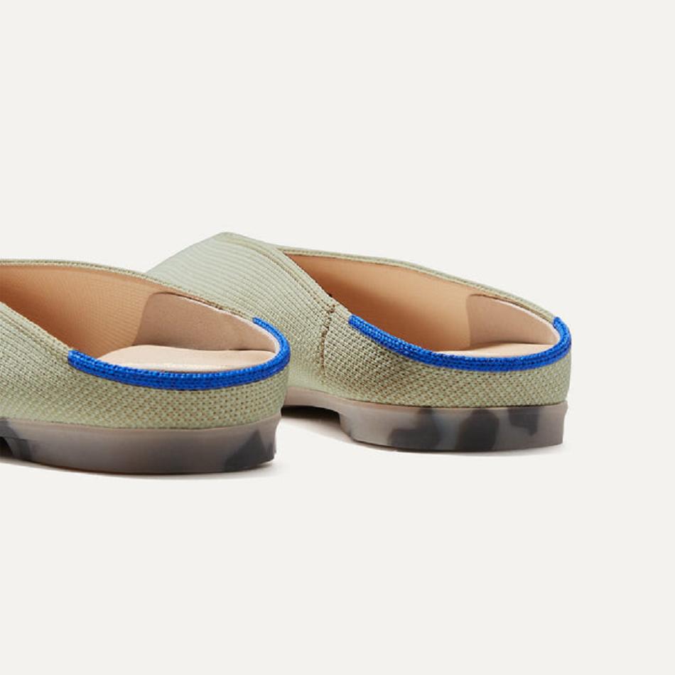 Rothy's The Almond Demi Mules Damen Grün | DEDYB50720