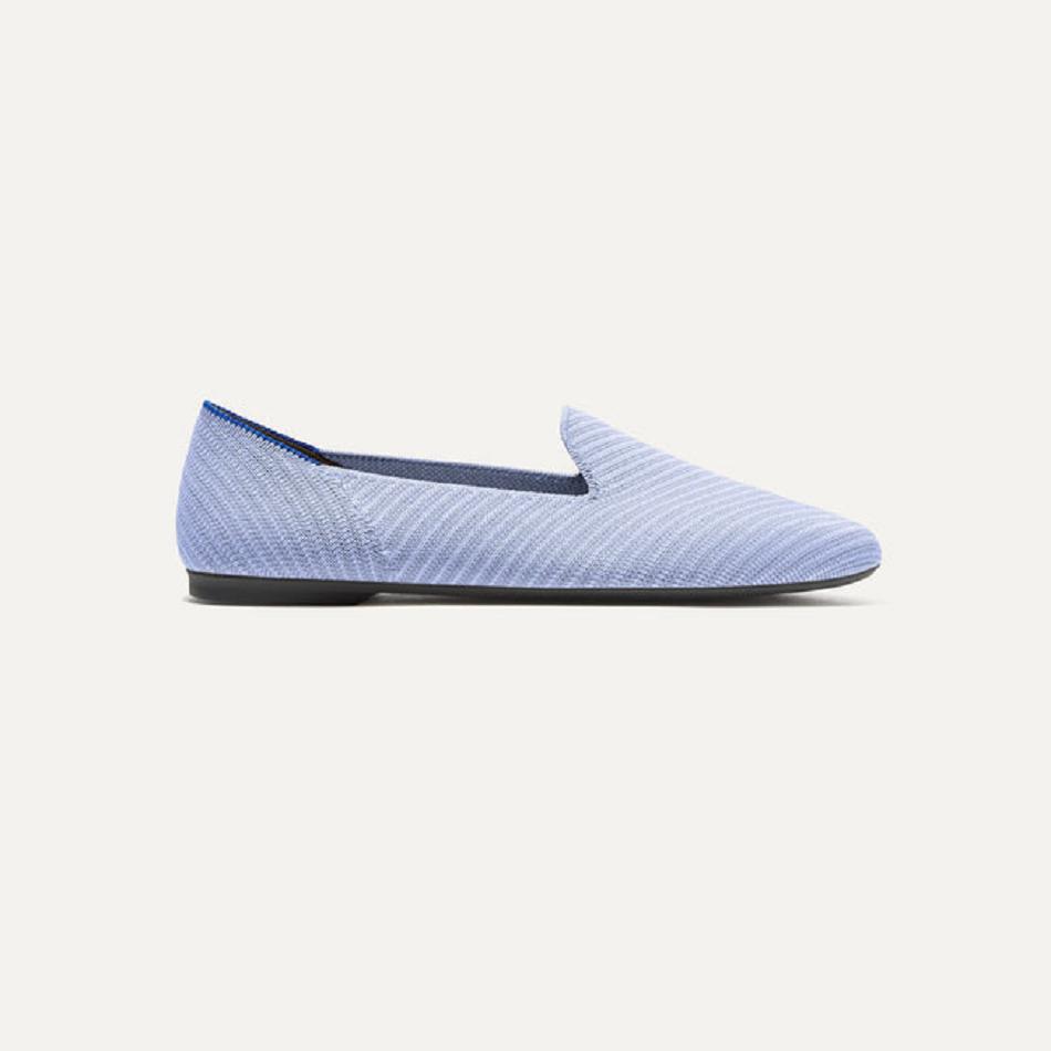 Rothy's The Almond Loafer Flache Schuhe Damen Blau | DDEKV70014