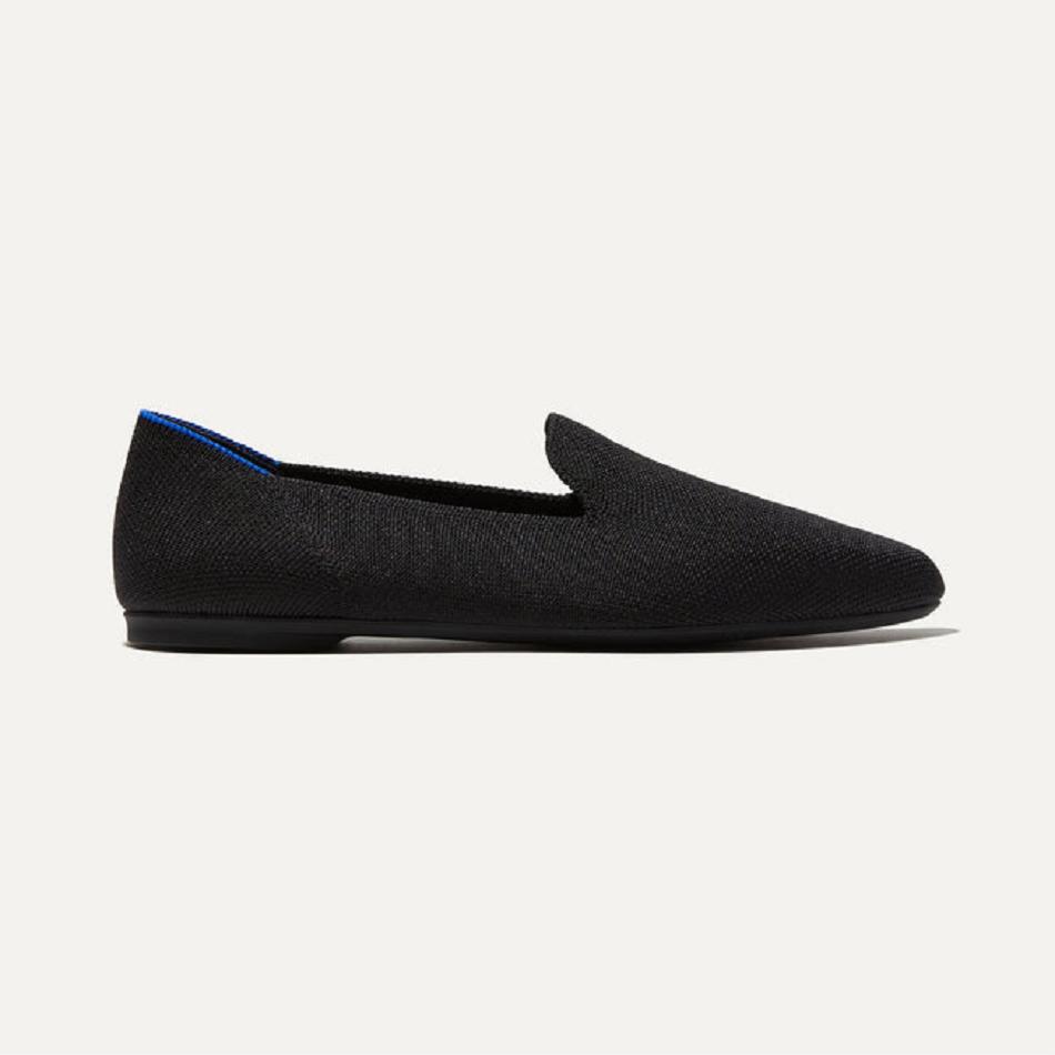 Rothy's The Almond Loafer Flache Schuhe Damen Schwarz | ZDENQ30694