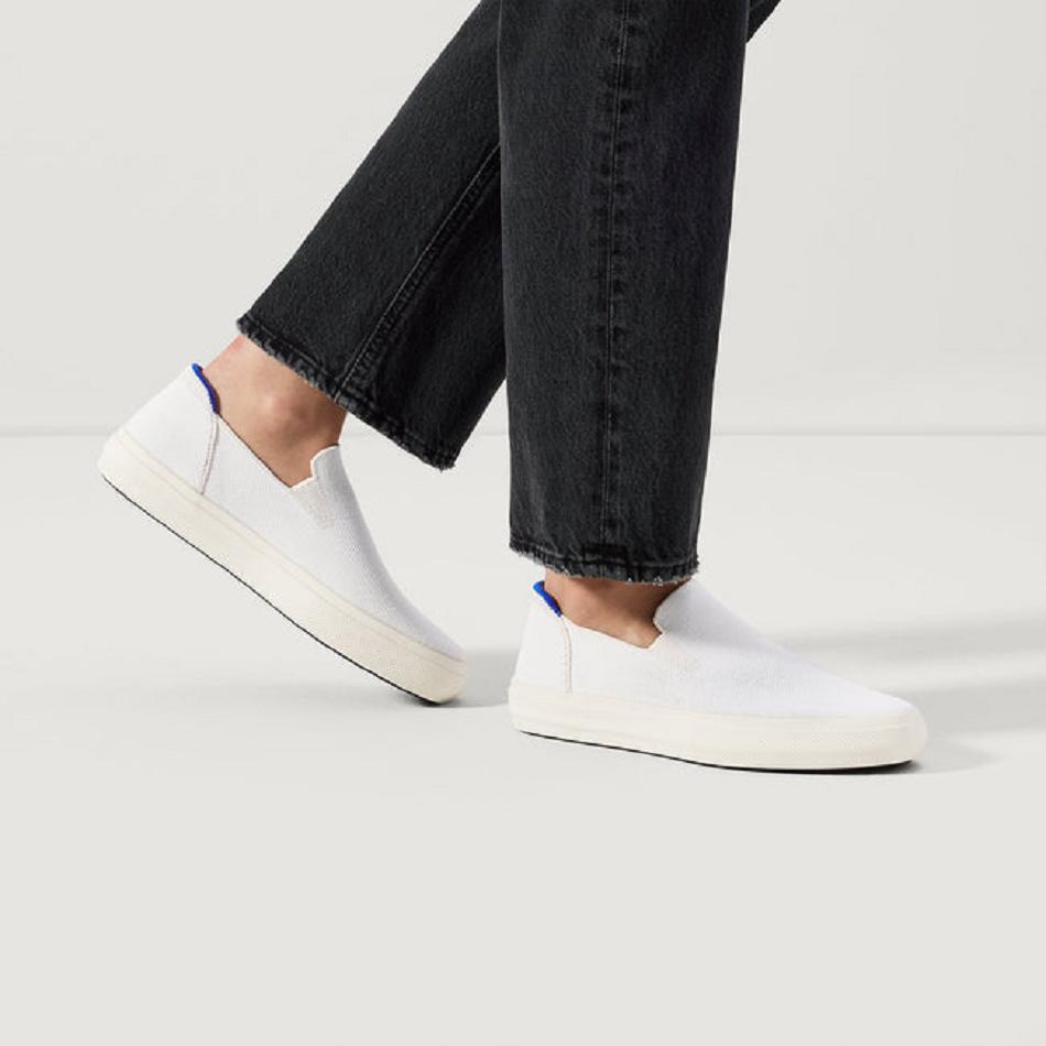 Rothy's The City Slip On Sneakers Damen Weiß | DDEKV71518