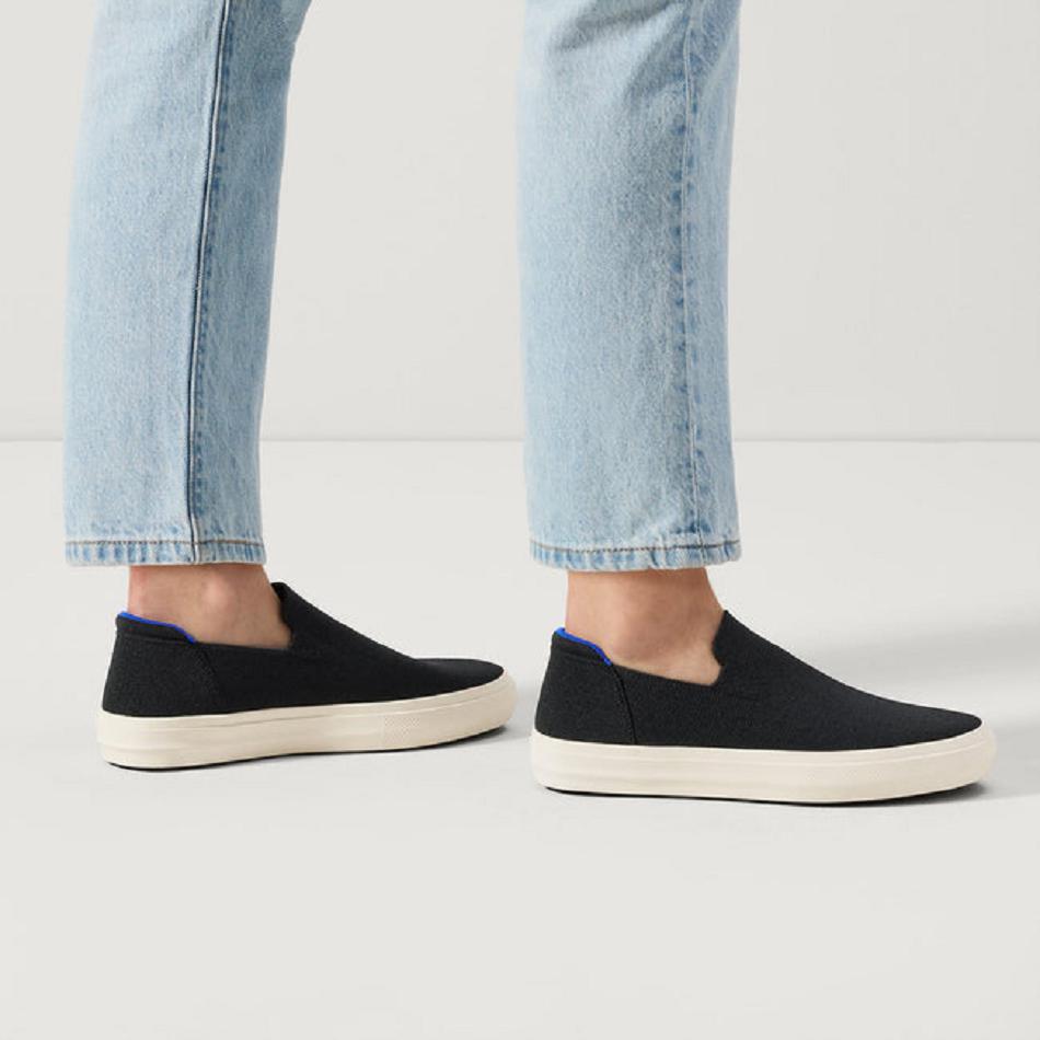 Rothy's The City Slip On Sneakers Damen Schwarz | DDEVO84890