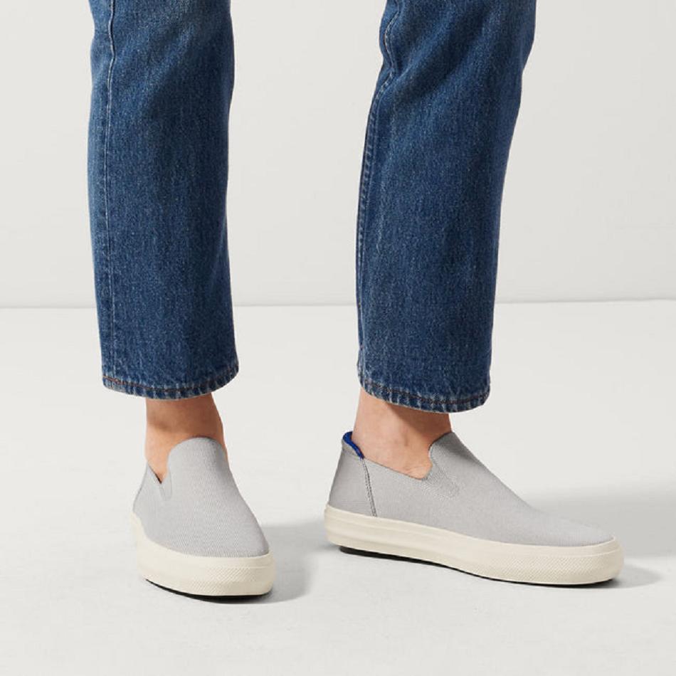 Rothy's The City Slip On Sneakers Damen Grau | DEEAH19601