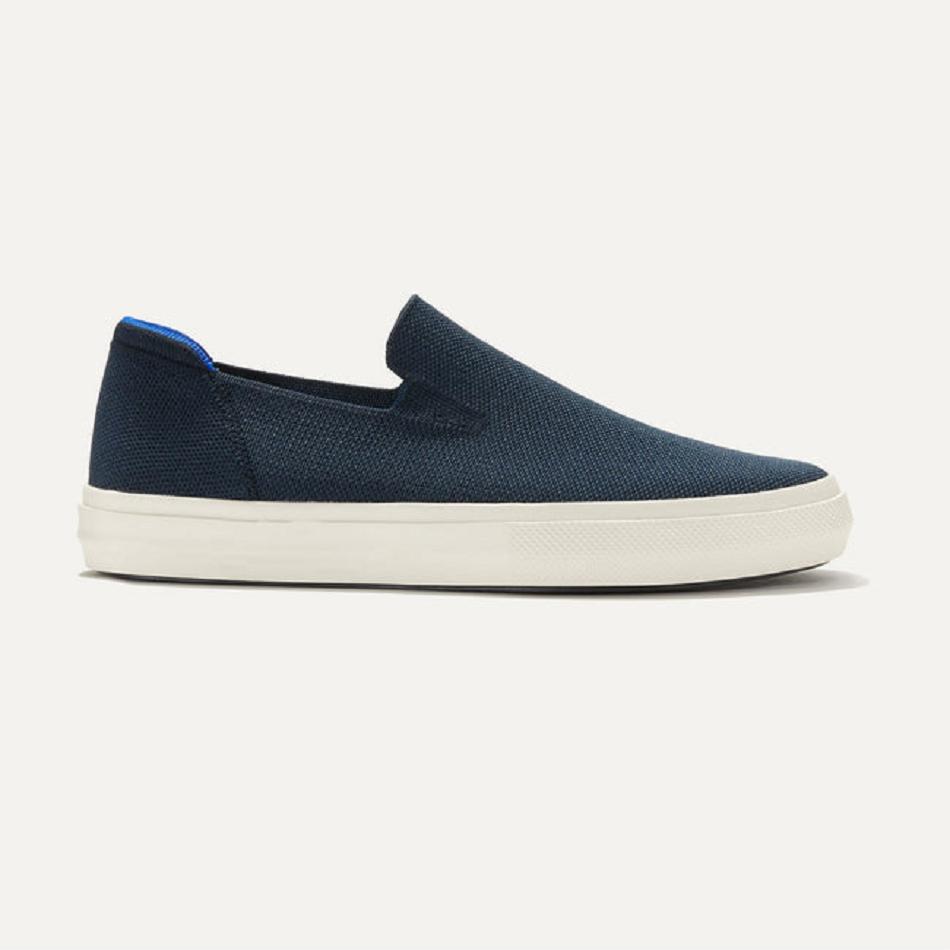 Rothy\'s The City Slip On Sneakers Damen Navy | PDEQX48858