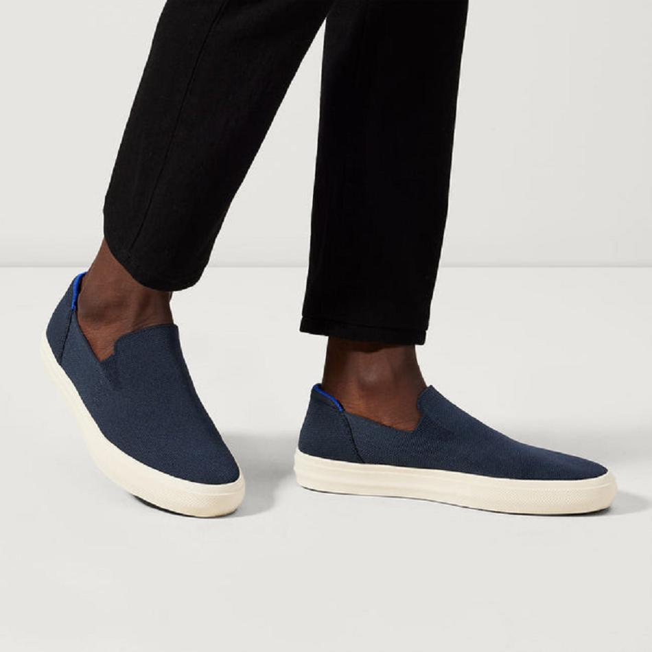 Rothy's The City Slip On Sneakers Herren Navy | GDEEC20069