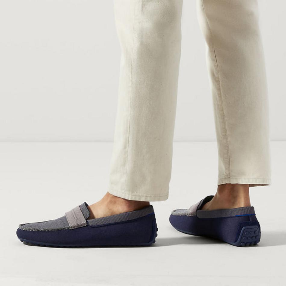 Rothy's The Driving Loafers Herren Blau | DEQAV88797