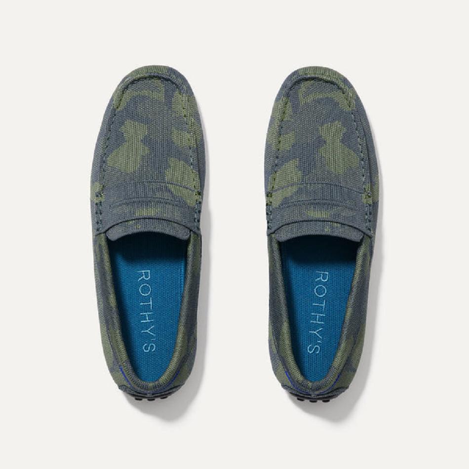 Rothy's The Driving Loafers Herren Camouflage | DEDYB36149