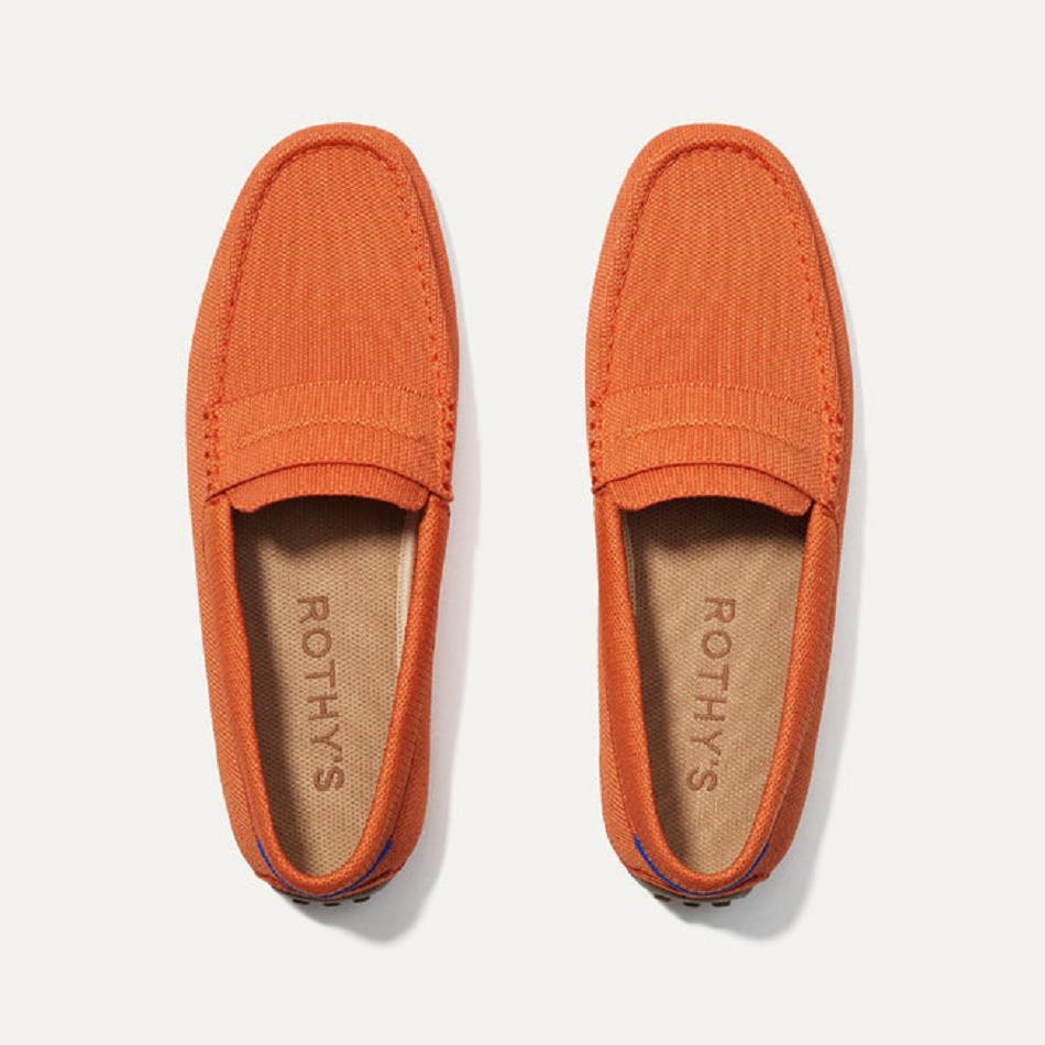 Rothy's The Driving Loafers Herren Orange | LDETR20950