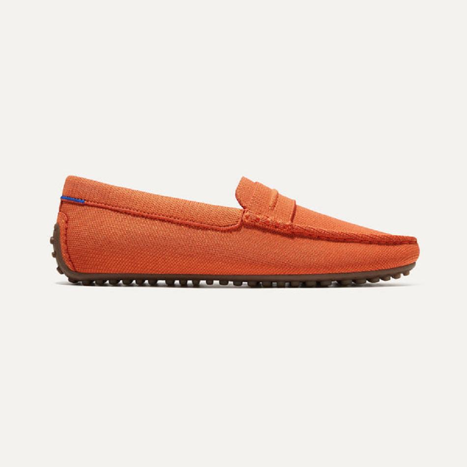 Rothy\'s The Driving Loafers Herren Orange | LDETR20950