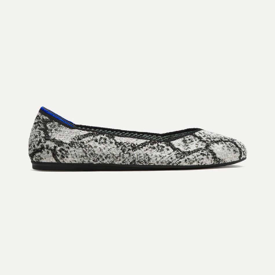 Rothy's The Flache Flache Schuhe Damen Grau | GDEUC61392