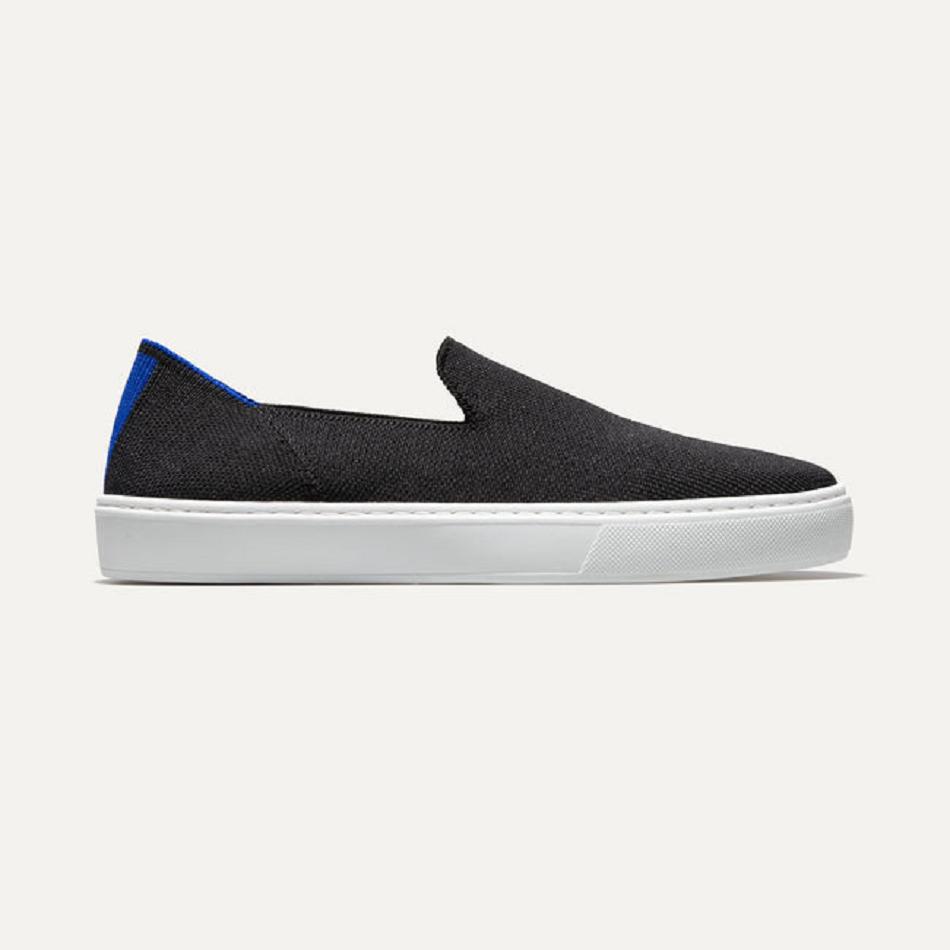 Rothy\'s The Original Slip On Sneakers Damen Schwarz | DECIF91609