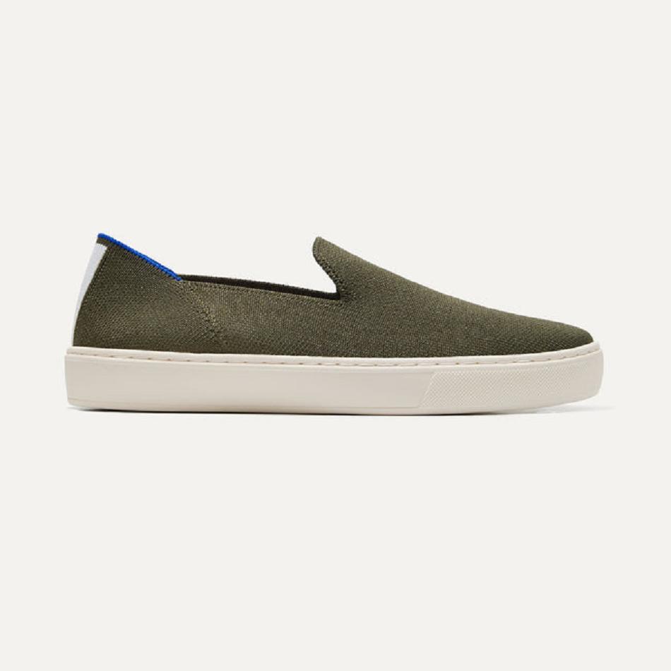 Rothy\'s The Original Slip On Sneakers Damen Grün | DEICD69344