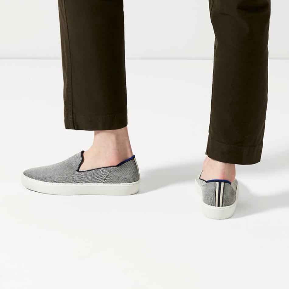 Rothy's The Original Slip On Sneakers Damen Grau | DEIIZ52684