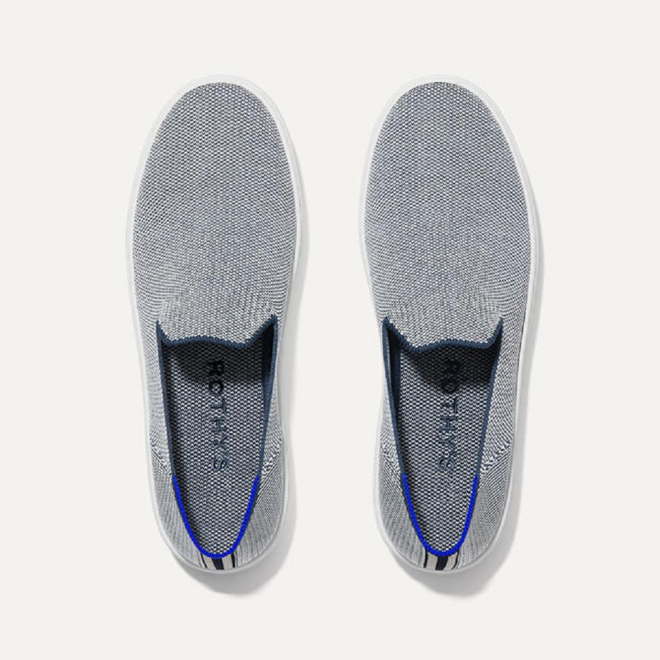 Rothy's The Original Slip On Sneakers Damen Grau | DEIIZ52684