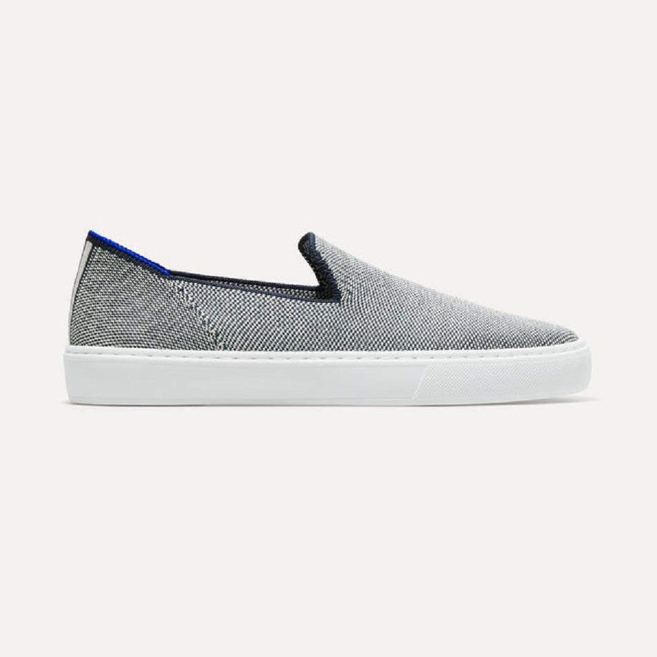 Rothy\'s The Original Slip On Sneakers Damen Grau | DEIIZ52684