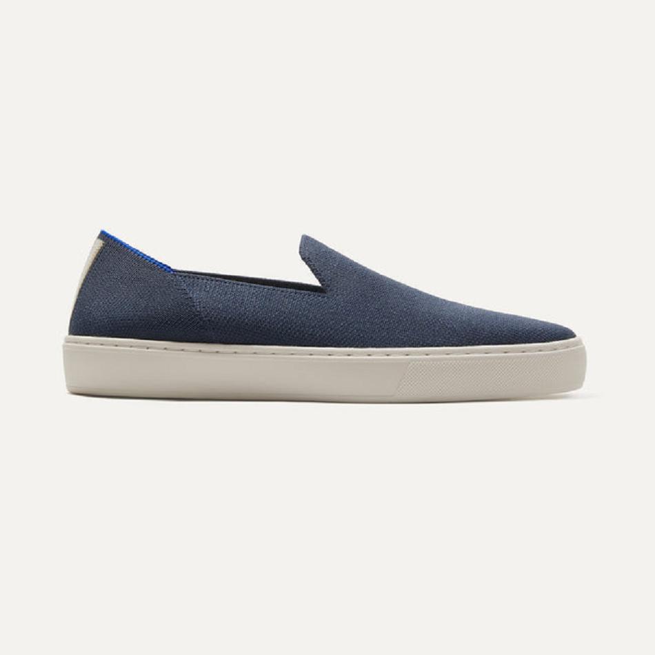 Rothy\'s The Original Slip On Sneakers Damen Navy | MDEDE25042