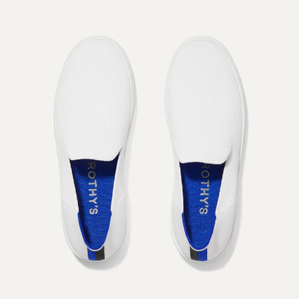 Rothy's The Original Slip On Sneakers Damen Weiß | MDEDE45962