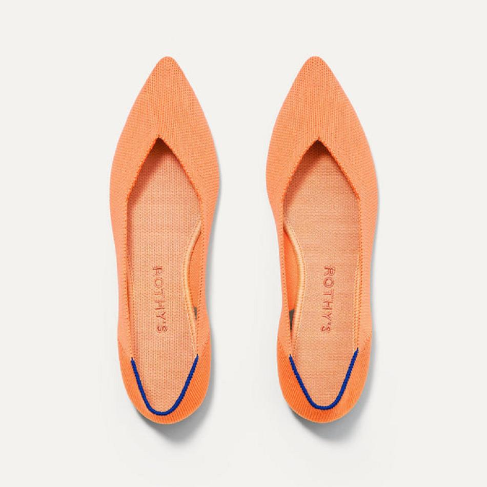 Rothy's The Point Flache Schuhe Damen Orange | DECVG43035