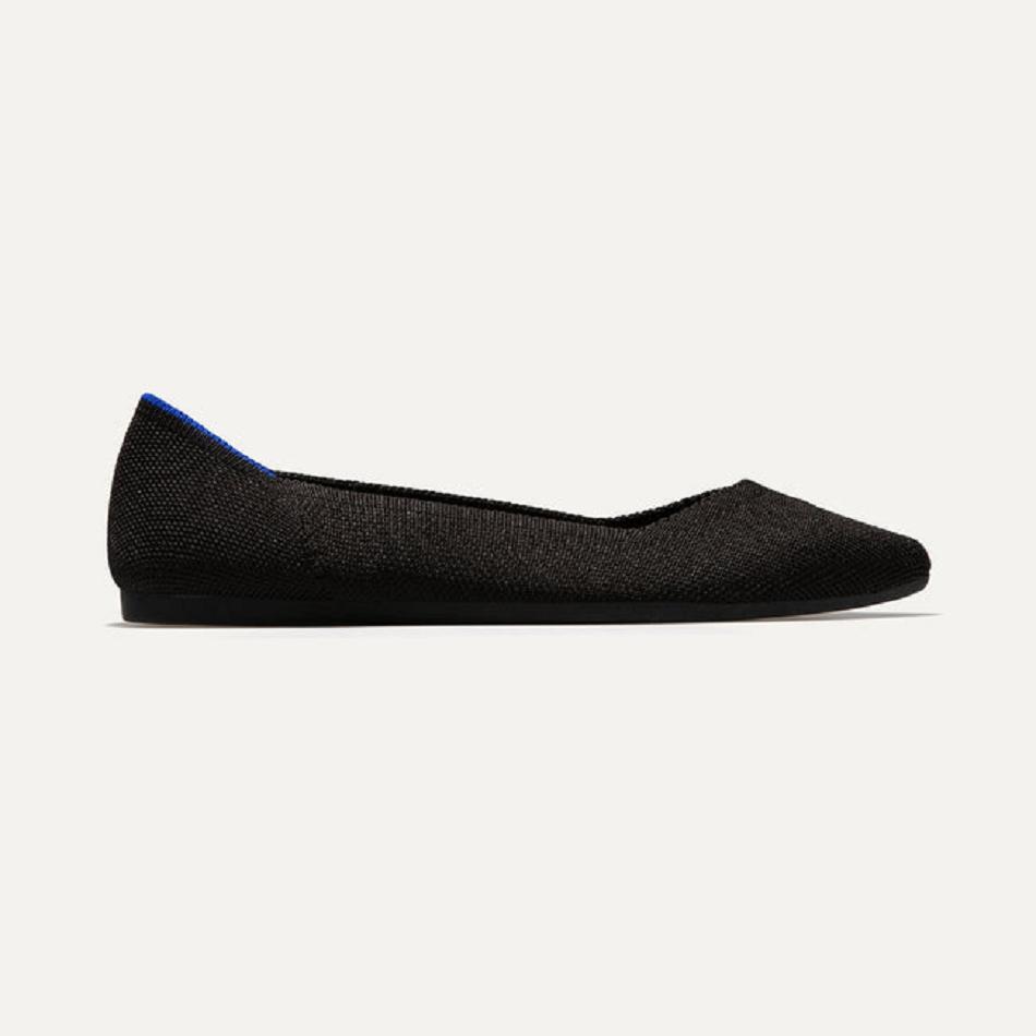 Rothy's The Point Flache Schuhe Damen Schwarz | TDEPQ48050