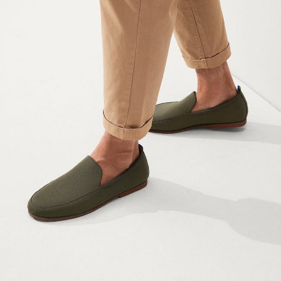 Rothy's The Ravello Loafers Herren Olivgrün | DEICD42296