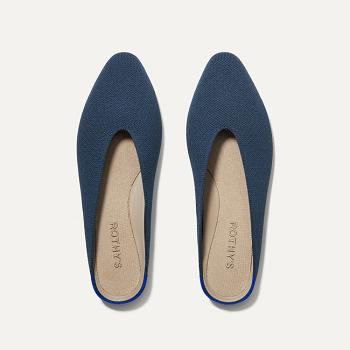 Rothy's The Almond Demi Flache Schuhe Damen Navy | DEXMI44182