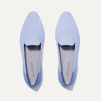 Rothy's The Almond Loafer Flache Schuhe Damen Blau | DDEKV70014