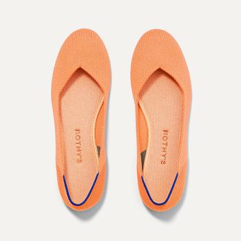 Rothy's The Flache Flache Schuhe Damen Orange | FDEUI33554