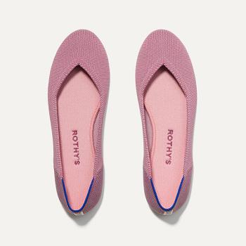 Rothy's The Flache Flache Schuhe Damen Rosa | DEZPD51939