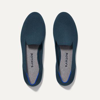 Rothy's The Loafer Flache Schuhe Damen Navy | FDEHY71106