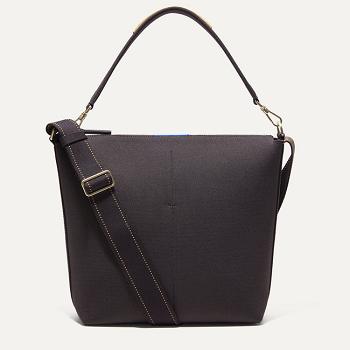 Rothy's The Mini Zip Bucket Handtasche Damen Schwarz | DEDFL19327